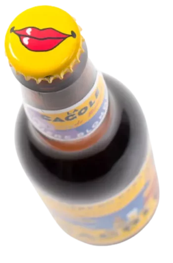Bière blonde vue du dessus - La Cagole