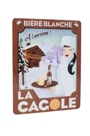 petite plaque blanche la cagole