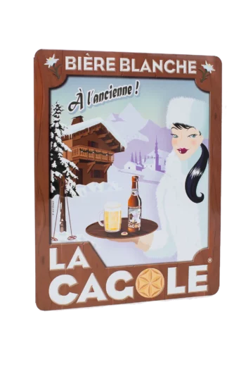 petite plaque blanche la cagole